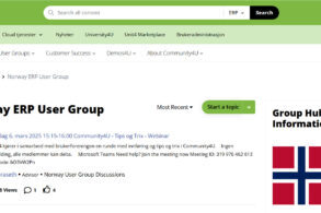 Community4U – Eget område på norsk!